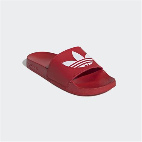 red adidas slides for women.